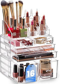 Masirs Clear Cosmetic Storage Organizer, Classy Design, Versatile, Simplifies Your Life