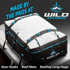 6 Cargo Tie Down Door Hook Straps for Car Roof Rack or Bag | Patented Heavy Duty Car Top and Rooftop Straps for Luggage, Universal Cargo Carrier Replacement Parts