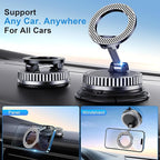 Car Phone Holder for Magsafe [2026 89+LBS Suction & 3700gf Magnetic] 360° Adjustable Cell Phone Mount, Phone Holders for Your Car Accessories Kit for iPhone 17-12 Series