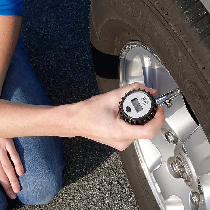 Slime 20456 Tire Pressure Gauge, Pro-Series, Mini, Digital Precision, (5-100 psi)