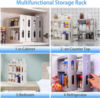 Dutiplus Medicine Organizer 3-Tier Shelves Cabinet Storage Rack Organizer for Holding Vitamins, Supplements, Cosmetics 10.82"