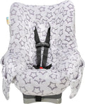 Niko Easy Wash Children's Car Seat Cover & Liner -Minky -Silver Star -Perfect for Winter Weather-Universal Fit -Crash Tested 