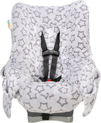 Niko Easy Wash Children's Car Seat Cover & Liner -Minky -Silver Star -Perfect for Winter Weather-Universal Fit -Crash Tested 