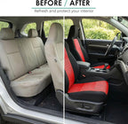 FH Group Automotive Full Car Seat Covers for SUV, Trucks, Sedan and More - Universal Fit Front High Back & Rear Solid Bench D