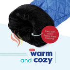 SCRUBIT [3 Pack Ice Scraper with Glove - Car Windshield Scraper for Ice and Snow w/Fleece Mitt - Scrape and Remove Snow While Staying Warm - Waterproof Car Scraper Snow Brush (Black, Blue, Red)