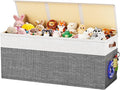 Dayacoco 40"X14"X16" Extra Large Toy Box Chest with Lids, 150L Collapsible Sturdy Kids Toy Storage Organizer Boxes for Boys G