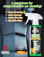 Car Cleaner Interior, Leather Cleaner Upholstery Interior Ceaning Kit Carpet Dashboard Shiny Car Stuff for Vinyl,Plastic,Fabr