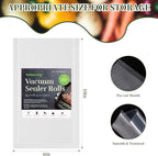 Vacuum Sealer Bags For Food - 100 Quart 6" x 10" - Commercial Grade BPA Free Bag - Durable Customized Size Food Vac Bags for 