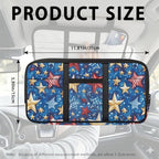 Star Zippered Clip on Sun Visor Organizer for Trucks with Adjustable Straps and Pockets Visor Storage Bag with Picture Holder Easy Installation Universal Fit for Most Cars SUV