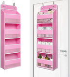 Giraffe Creation Over Door Organizer with 4 Large Capacity Pockets, Heavy Duty Hanging Organizer Storage for Closet Bathroom 