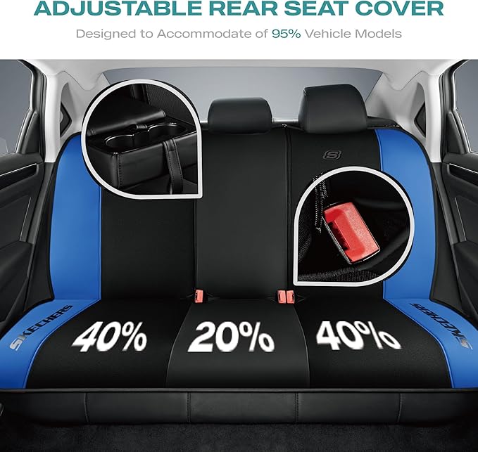 Skechers Car Seat Covers,GOGA Mat Oxford Cloth Seat Covers,Waterproof Car Seat Covers Full Sets,Automotive Universal Fit Seat