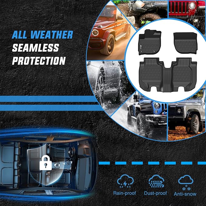 Nilight TPE Floor Mats for Honda HR-V (HRV) 2016 2017 2018 2019 2020 2021 2022,All Weather Custom Fit Heavy Duty Floor Liners
