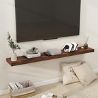 Fun Memories 55 Inch Floating Shelves for Wall, Fireplace Mantel Shelf with Invisible Heavy Duty Bracket, 8 Inch Deep Storage
