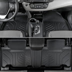 Floor Mats for Toyota RAV4 Gas 2013-2018, All Weather Floor Mats Trunk Cargo Liner with Backrest Protectors and Door Sill Guards Accessories, Full Coverage Set