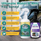 Anti-Fog and Rain-Repellent Spray Kit – Fast-Acting Defogger and Waterproof Spray for Clear Vision, Easy Spray for Car Windsh