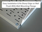 Wall Control Pegboard Organizer 4 ft. Metal Pegboard Standard Tool Storage Kit with Galvanized Toolboard and White Accessorie