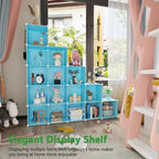 C&AHOME Cube Storage Organizer, 16-Cube Shelves Units, Plastic Storage Cubes, DIY Closet Organizer, Modular Closet Storage Sh