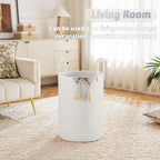 Artfeel Laundry Basket,Woven Cotton Rope Laundry Hamper,40L for Decorative Storage of Dirty Clothes,Toys and Blankets in Bath
