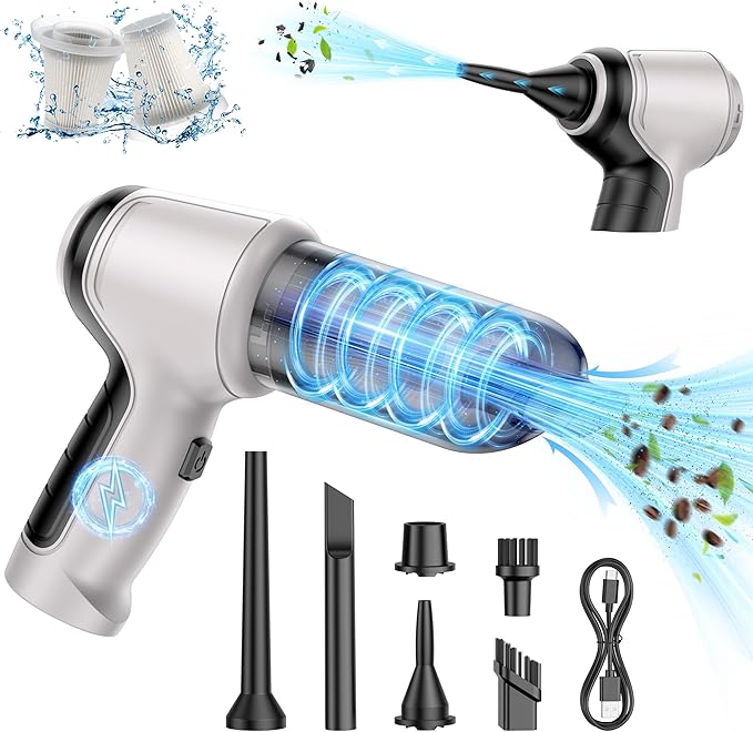 Car Vacuum Cleaner, 15000Pa Handheld Cordless Rechargeable Wet & Dry Vacuum, 120W High Power for Car, Pet, Home, Office Clean