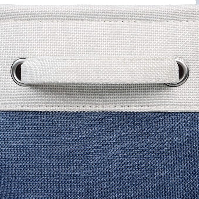 Kntiwiwo Foldable Storage Bin Collapsible Fabric Storage Basket Cube with Durable Handles Closet Organizer Bins for Organizin