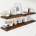 Vivelove 12" Deep Floating Shelves for Wall 55" Long, Wall Shelves for Living Room Bedroom Bathroom Kitchen Laundry Room, Far