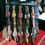 Azar Displays 701414-BLK Rotating Stand, Peg Display Carousel, Four Sided Rack for Jewelry, Accessories, or Crafts, Revolving