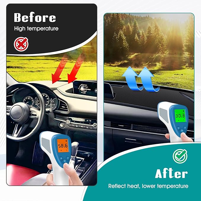 FIILINES Dash Cover for 2020-2026 Mazda CX-30 CX30(Without HUD), Dashboard Mat Accessories Dash Cover Sunshade Nonslip Mesh P