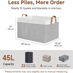 StorageWorks Storage Bins, Fabric Storage Bins for Shelves, Extra Large Storage Baskets with Metal Frame, Closet Baskets and 