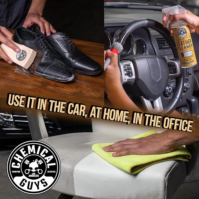 Chemical Guys HOL_113 Leather Lovers Kit for Leather Car Interiors, Furniture, Apparel, Shoes, Sneakers, Boots (Works on Natu
