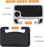 eing Bling Auto Steering Wheel Desk, Laptop,Tablet, Notebook Car Travel Table, Food Eating Hook On Steering Wheel Tray, for Constant Travelers, Fits Most Vehicles Steering Wheels,White