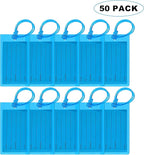 50 Pack Luggage Tags for Suitcases, Airplane Travel Essentials for Flying, International Travel Must Haves, and Luggage Acces