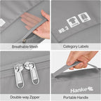 Hanke 7 Set Compression Packing Cubes for Travel, Expandable Large Packing Cubes for Suitcases and Backpack, Luggage Packing 
