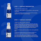 Nano Glass Coating 2-in-1 Kit - Shower Glass and Ceramic protector. Water Repellent spray for glass and Glass Guard for showe
