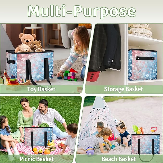 Reusable Grocery Bags Heavy Duty Shopping Bags Foldable Large Tote Bags with Long Handles & Hard Bottom