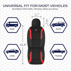 Skechers Memory Foam Car Seat Covers, Air Cool Mesh Thick Seat Covers, Car Seat Covers Front Seats Airbag Compatible, Automot