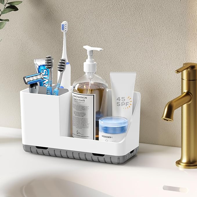 PARKMANI Toothbrush Holders for Bathrooms, Kids Electric Toothbrush and Toothpaste Holder with Drainage, Tooth Brush Holder f