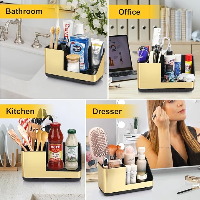 PARKMANI Toothbrush Holders for Bathroom Countertop Organizer, Kids Electric Toothbrush and Toothpaste Holders, Bathroom Acce