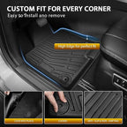 Powerty Floor Mats for Mazda CX-5 2017-2025, All Weather TPE Custom Cargo Liner Seat Back Covers Protectors Replacement for Mazda CX-5 Accessories (Floor Mats+Backrest Mat+Trunk Mat)