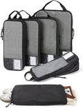 BAGSMART 6 Set /4 Set/2 Set Compression Packing Cubes for Travel, Lightweight Luggage Organizer Bags, Durable Space Saver Bag