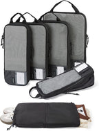 BAGSMART 6 Set /4 Set/2 Set Compression Packing Cubes for Travel, Lightweight Luggage Organizer Bags, Durable Space Saver Bag