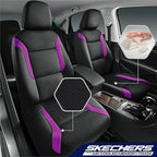 Skechers Memory Foam™ Car Seat Covers, Air Cool Mesh Thick Seat Covers, Car Seat Full Sets, Airbag Compatible, Automotive Com