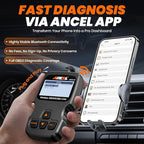 (Upgraded AD310) ANCEL AD310BT OBD2 Scanner Bluetooth - Check Engine Code Reader, Escaner Automotriz with Premium App On iOS