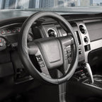 SEG Direct Steering Wheel Cover 15.5-16 inch (39.5-41 cm) Large Size, Microfiber Leather, Non-Slip Comfortable Grip, Fits Car