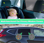 Car Window Shades for 2017-2022 CRV - Rear Side Window Sun Shade for Baby, Breathable Mesh Car Privacy Window Covers, UV Protection and Heat Insulation for Road Trips, Napping, Camping (2 PCS)