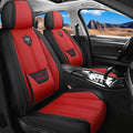 LINGVIDO Car Seat Covers Full Set (5 Seats) - Premium Perforated Nappa Leather, Waterproof Shield, Omni-Adapt Fit SUVs Sedans