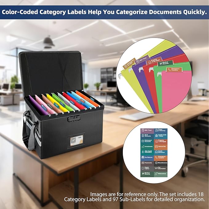 Family Document Organizer Guide, Filing System with Step-by-Step Instructions for Estate Planning, Personal Records, Next of 