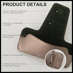 Sunglass Holder for Car Visor, Car Sunglasses Holder Leather, Eyeglasses Holder Glasses Storage Case Visor Accessories