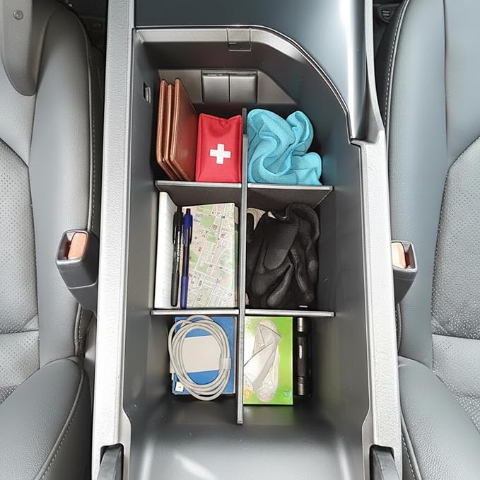 Vehicle OCD - Center Console Organizer for Toyota Camry XLE/XSE (2018-2026) and LE/SE (2020-2026) - Made in USA - SLX137