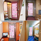 CTTZCKJ Over The Door Organizer For Cruise Ships|Magnetic Door Organizers with 24-Pocket for Cruise Ship|55"x21"|Cruise Over 