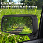 Left Driver Side Mirror Glass Compatible with 2019-2025 Chevy Silverado 1500 GMC Sierra 1500 W/Blind Spot Heated With backing plate (with a tool) Replace#GM1324160 84309707